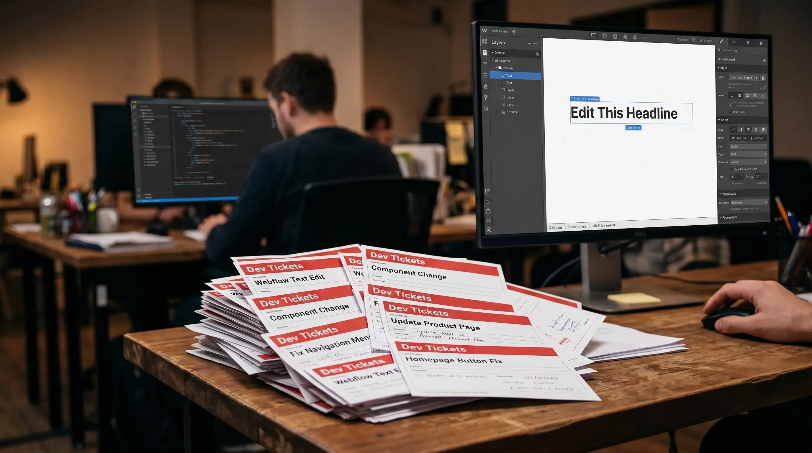 Why Your Marketing Team Is Still Filing Dev Tickets on Webflow